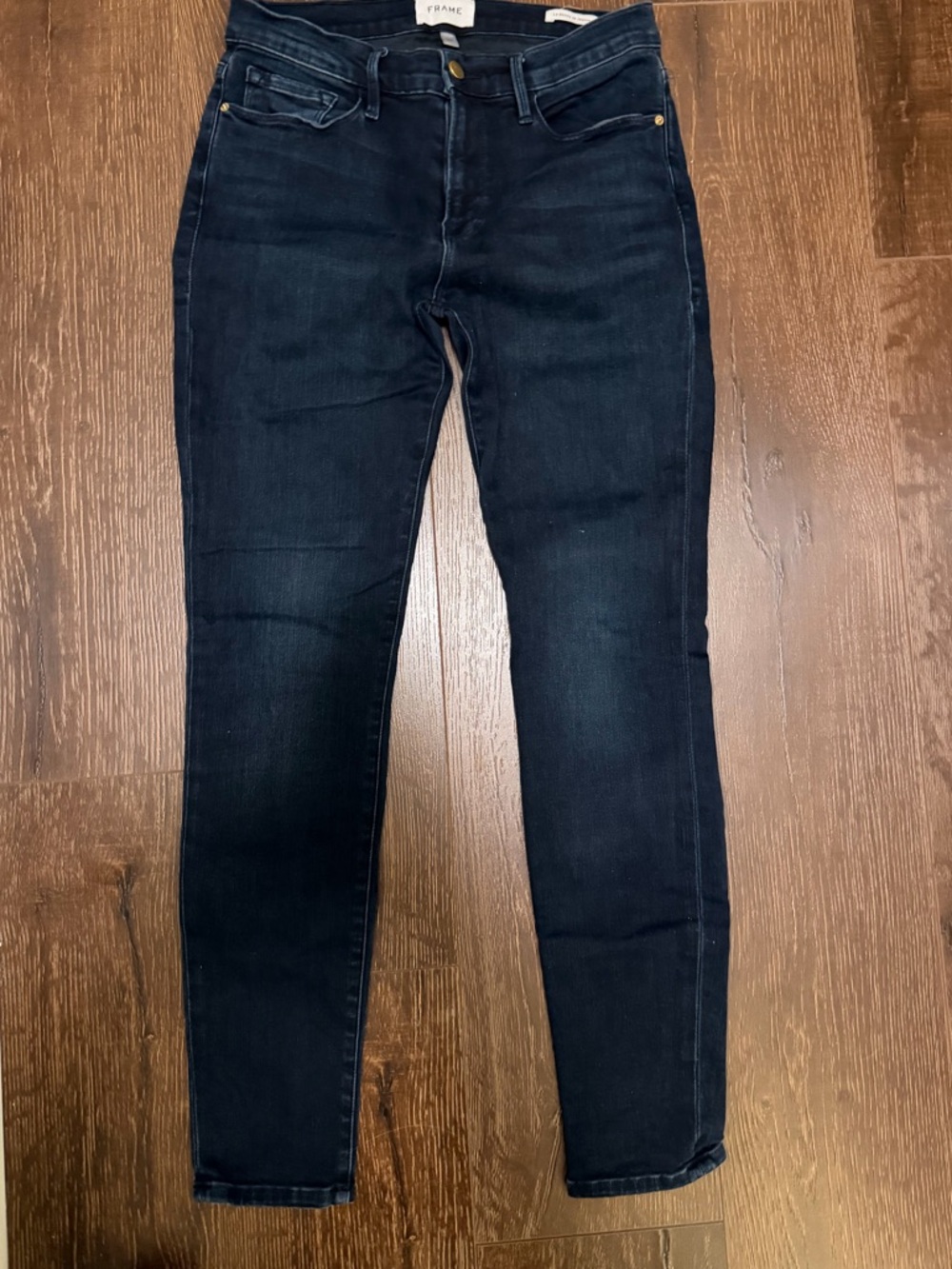 FRAME Dark Wash Skinny Jeans Le skinny de Jeanne
